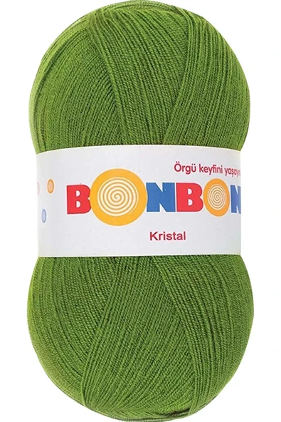 LitaeTrend 1 Adet Kristal El Örgü Lif İpi Çam Yeşili 98235 ürün görseli 1