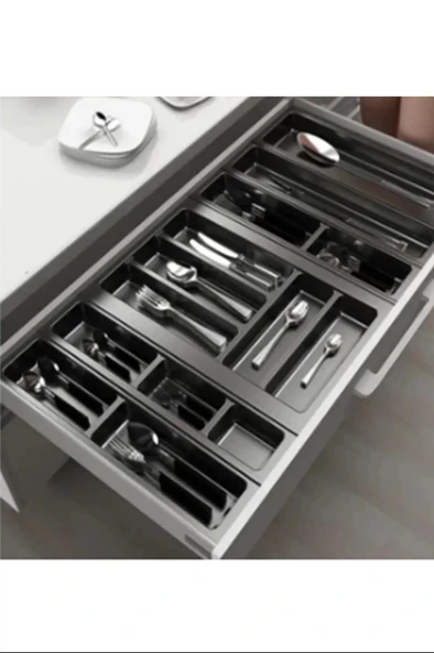 LitaeTrend Eco Lüx Modül Kaşıklık Antrasit 42x49 Cm Royaleks-ACERO-20352 ürün görseli 1