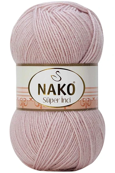 LitaeTrend 1 Adet Süper İnci El Örgü İpi 100 gr Gül Goncası 318 ürün görseli 1