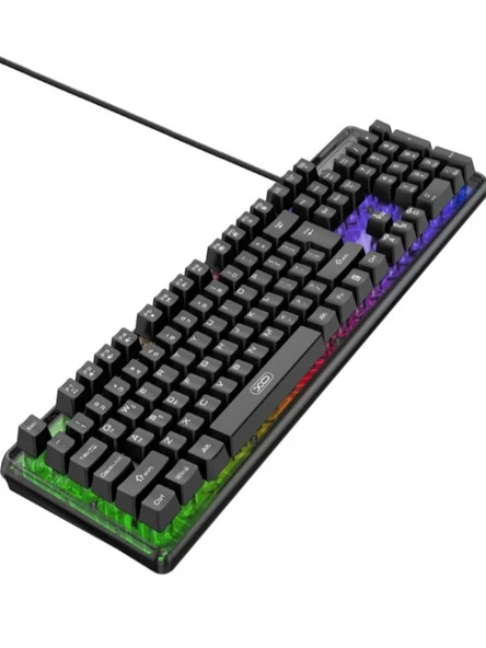 RGB Arkadan Aydınlatmalı Oyuncu Klavyesi Dayanıklı,Pro Gamer, Renkli Işıklandırma Yüksek Performans - 4