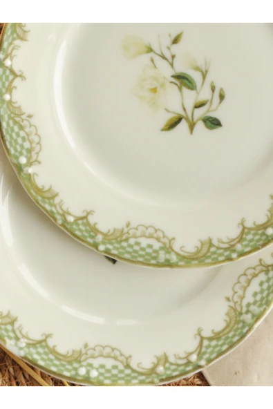 Sipahi Sümbül 2 li Porselen Pasta Tabağı 19 cm ürün görseli 1