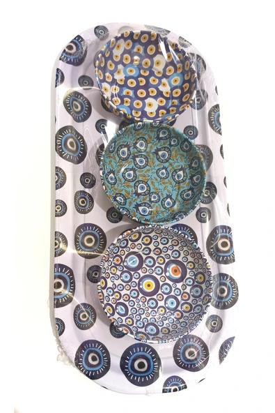 Monalisa Home Renkli Lüks  Figürlü Gösterişli Kültürel Çerezlik Takım ürün görseli 1