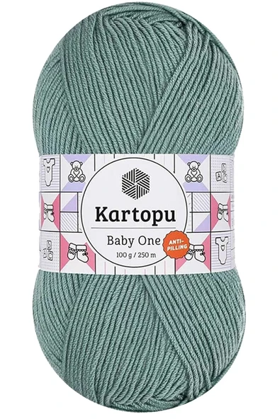 LitaeTrend 1 Adet Baby One Tüylenmeyen El Örgü İpi Yünü Azur K493 ürün görseli