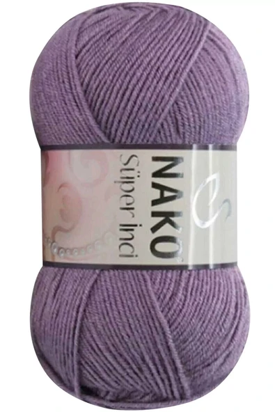 LitaeTrend 1 Adet Süper İnci El Örgü İpi 100 gr Açık Mürdüm 6684 ürün görseli 1