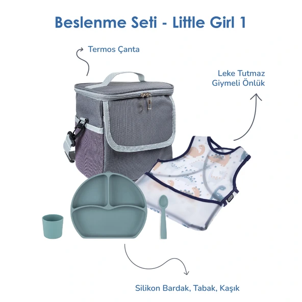 Babyjem Bebek Hediye Beslenme Seti Little Boy 5 Parça - 1