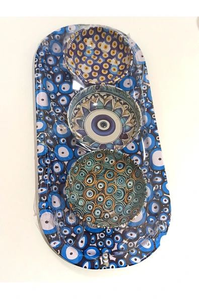 Monalisa Home Renkli Lüks  Figürlü Gösterişli Kültürel Çerezlik Takım ürün görseli 1