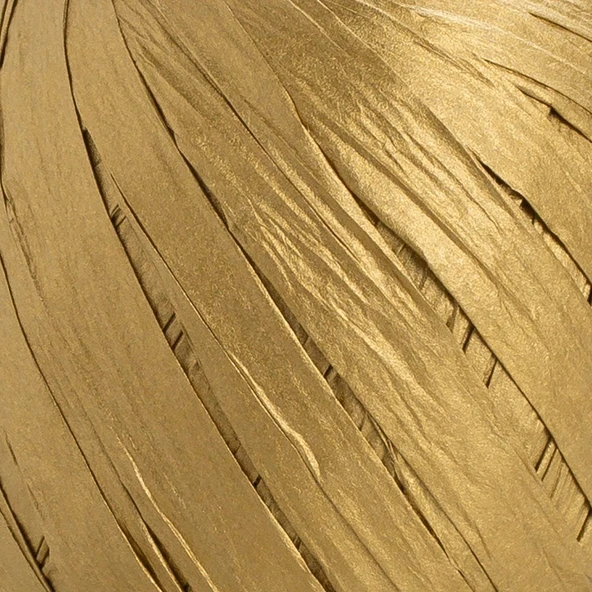 Loren Natural Raffia 30 gr Altın Kağıt İp - Resim 2
