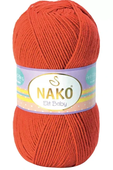 LitaeTrend 1 Adet Elite Baby El Örgü İpi Tüylenmeyen Bebek Yünü Mercan Taşı 10701 ürün görseli 1