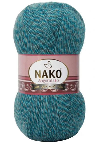 LitaeTrend 1 Adet Angora Lüks El Örgü İpi Petrol Muline 21357 ürün görseli