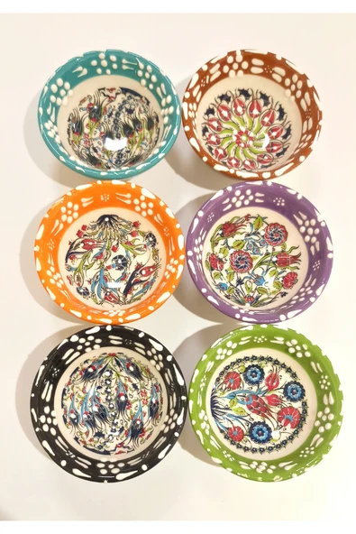 Monalisa Home Renkli Lüks Figürlü Gösterişli Kültürel El Yapımı Çerezlik Takım ürün görseli 1