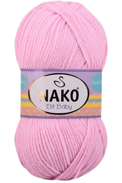 LitaeTrend 1 Adet Elite Baby El Örgü İpi Tüylenmeyen Bebek Yünü Açık Pembe 6936 ürün görseli 1