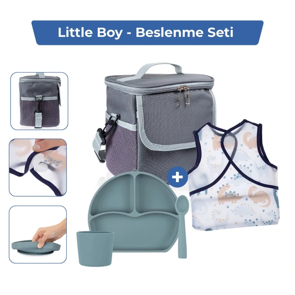 Babyjem Bebek Hediye Beslenme Seti Little Boy 5 Parça ürün görseli 1