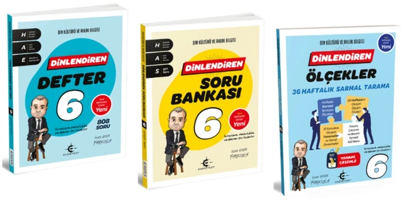 ARI YAYINCILIK 6. Sınıf Dinlendiren Defter - Soru Bankası ve Ölçekler 36 Haftalık Sarmal Tarama ürün görseli