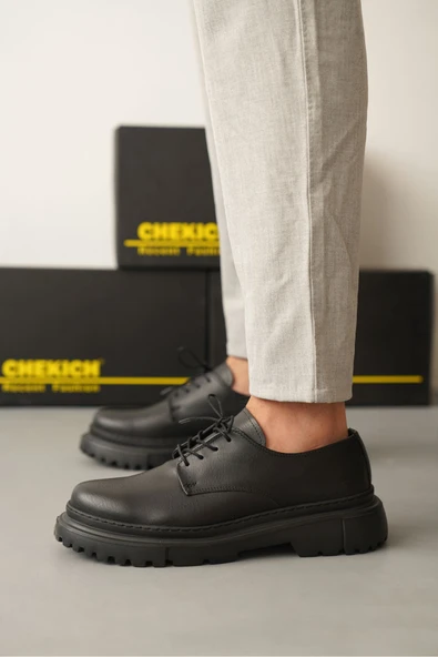 Pabucmarketi Bağcıklı Erkek Günlük Ayakkabı Siyah ürün görseli