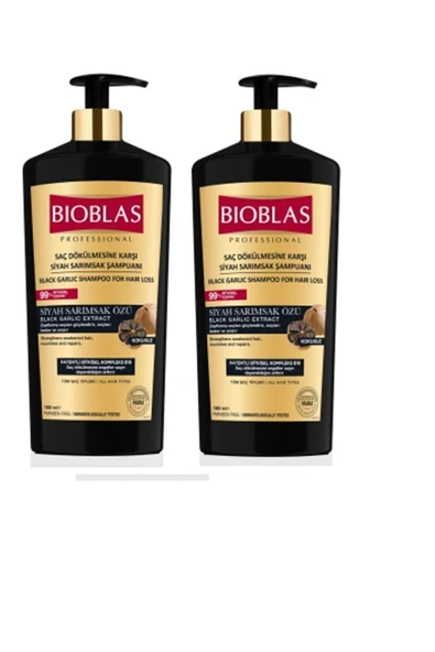 Bioblas Black Garlic Extract Saç Dökülmesine Karşı Siyah Sarımsak Şampuanı 1000ml X 2li Set - 1