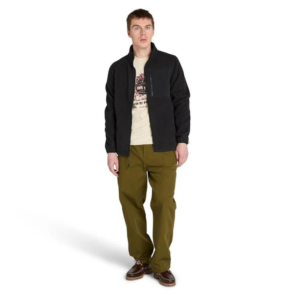 Timberland High pile fleece Jacket Erkek Ceket TB0A6HKF0011 - 4