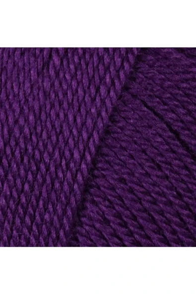 LitaeTrend 1 Adet Dora El Örgü İpi Yünü 100 gr 043 Mor - Resim 2