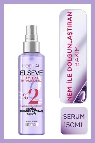 Elseve Hydra [hyaluronic] Nem Dolduran Şampuan 390 Ml Ve Nem Ile Dolgunlaştıran Serum 150ml - 4