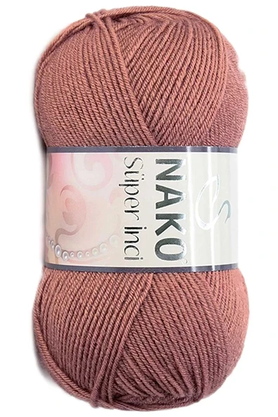 LitaeTrend 1 Adet Süper İnci El Örgü İpi 100 gr Marsala Kırmızı 2248 ürün görseli 1