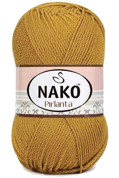 LitaeTrend 1 Adet Pırlanta Amigurumi El Örgü İpi Yünü Altın 6706 ürün görseli 1