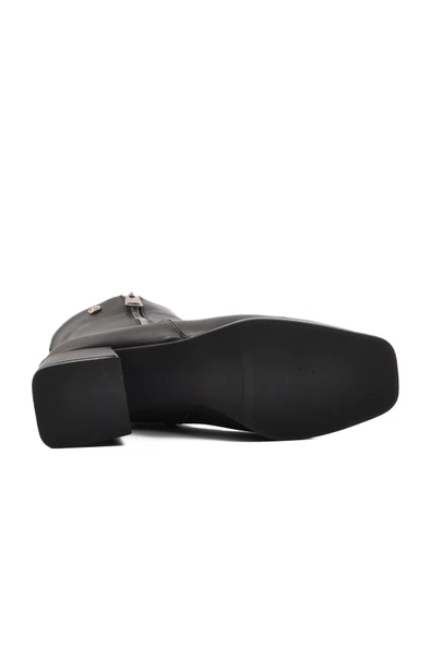 Pierre Cardin Siyah Kadın Topuklu Bot - Resim 5