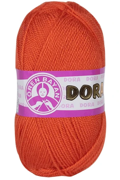 LitaeTrend 1 Adet Dora El Örgü İpi Yünü 100 gr 031 Turuncu ürün görseli 1