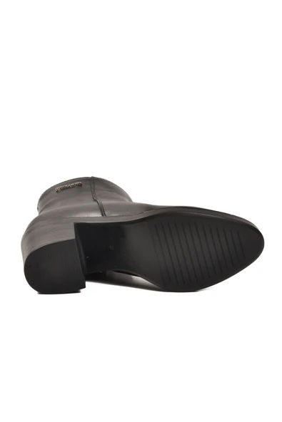 Pierre Cardin Siyah İçi Kürklü Fermuarlı Kadın Topuklu Bot - Resim 5