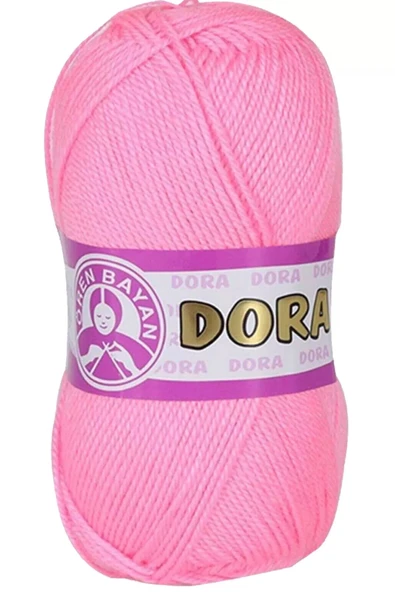 LitaeTrend 1 Adet Dora El Örgü İpi Yünü 100 gr 040 Şeker Pembe ürün görseli