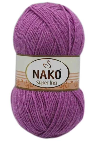 LitaeTrend 1 Adet Süper İnci El Örgü İpi 100 gr Eflatun 23315 ürün görseli 1