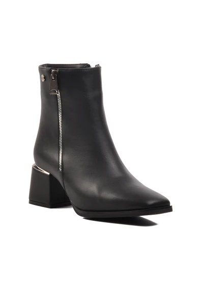 Pierre Cardin Siyah Kadın Topuklu Bot - Resim 3