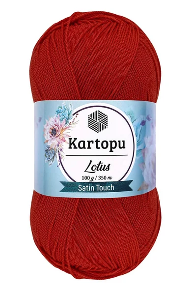 LitaeTrend 1 Adet Lotus Bikini Büstiyer Bluz Örgü İpi  K101 Nar Çiçeği ürün görseli 1