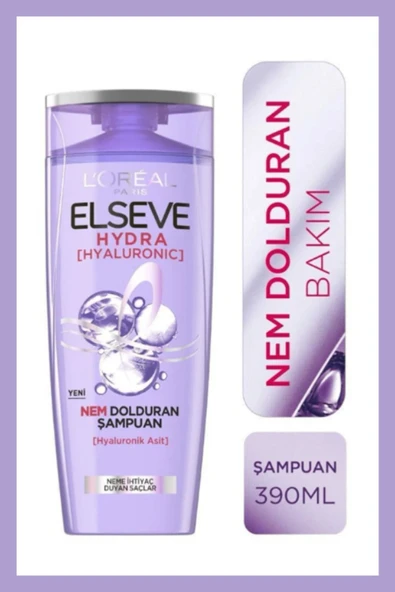 Elseve Hydra [hyaluronic] Nem Dolduran Şampuan 390ml Ve 72 Saat Nem Ile Dolgunlaştıran Maske 300ml - 2