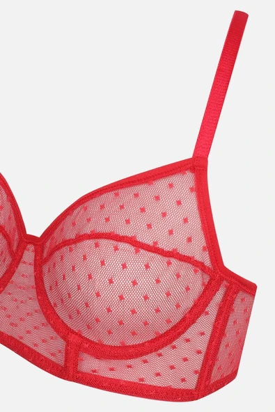 Koza Kadın Puanlı Tüllü Sütyen Takım - Resim 2