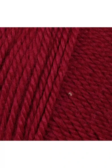 LitaeTrend 1 Adet Dora El Örgü İpi Yünü 100 gr 034 Koyu Kırmızı - Resim 2