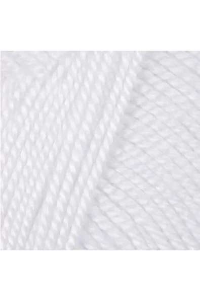 LitaeTrend 1 Adet Dora El Örgü İpi Yünü 100 gr 000 Beyaz - Resim 2