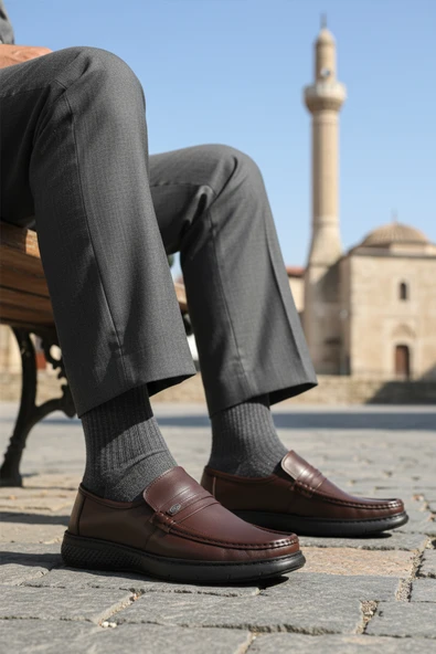 Aspor Kahve Hakiki Deri Erkek Casual Ayakkabı - 3