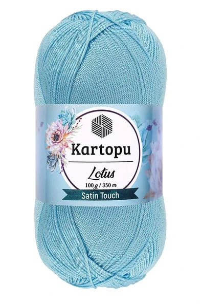 LitaeTrend 1 Adet Lotus Bikini Büstiyer Bluz Örgü İpi  K537 Bebe Mavi - 1