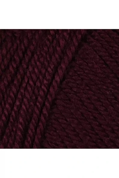 LitaeTrend 1 Adet Dora El Örgü İpi Yünü 100 gr 035 Bordo - Resim 2