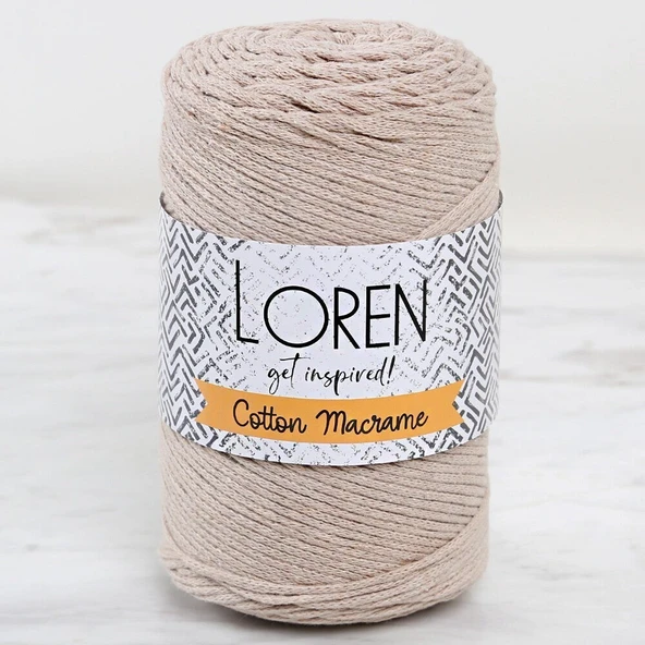 Loren Cotton Macrame Bej - R084 - 34363 ürün görseli
