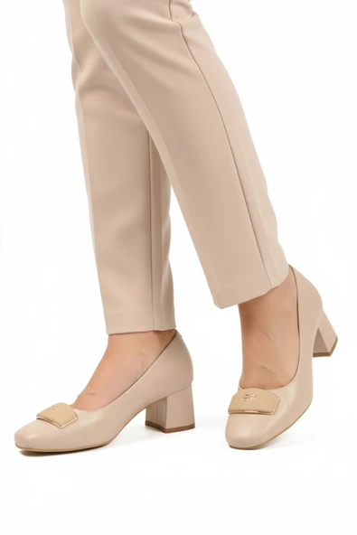 Aspor Bej Kadın Topuklu Ayakkabı ürün görseli