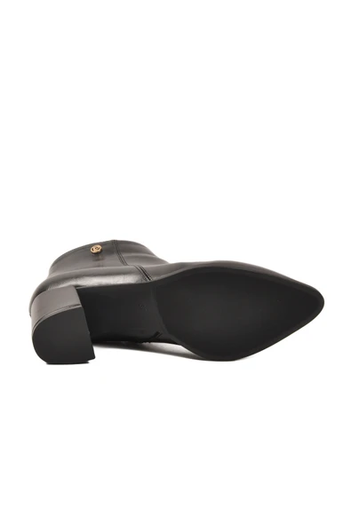 Pierre Cardin Siyah İçi Kürklü Kadın Topuklu Bot - Resim 5