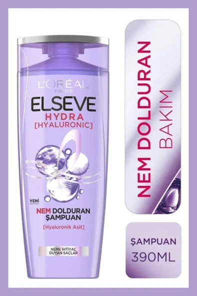 Elseve Hydra [hyaluronic] Nem Dolduran Şampuan 390 Ml Ve Nem Ile Dolgunlaştıran Serum 150ml - 2