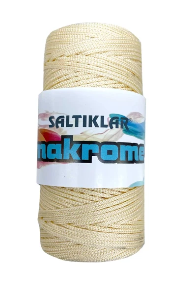 LitaeTrend 1 Adet Polyester Makrome İpi 270 Krem 100 gr ürün görseli 1