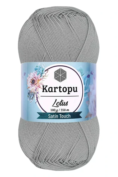 LitaeTrend 1 Adet Lotus Bikini Büstiyer Bluz Örgü İpi  K941 Açık Gri ürün görseli 1