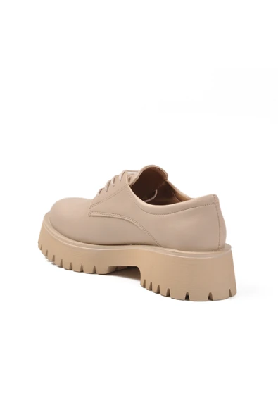 Aspor Bej Kalın Taban Kadın Casual Ayakkabı - Resim 4
