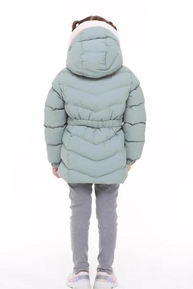 Kız Bebek Çocuk Mont 51285 - Resim 12