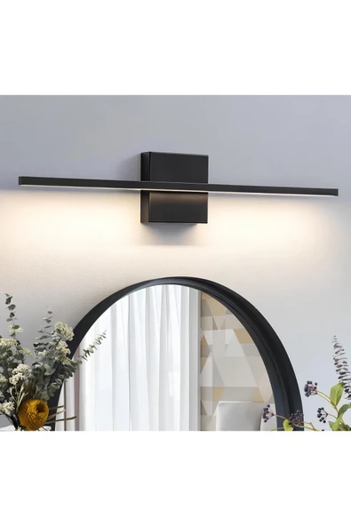 burenze Modern Tasarım Kare Costa Pilli Aplik 45 Cm Siyah 1 Adet - Resim 2