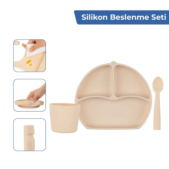 Babyjem Bebek Hediye Beslenme Seti Little Girl 5 Parça - Resim 3