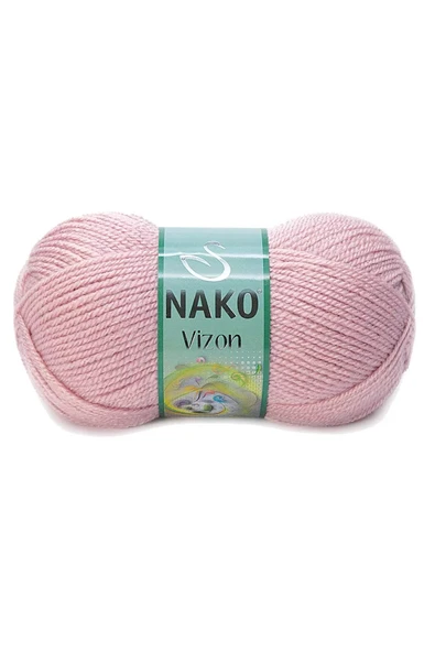 LitaeTrend 1 Adet Vizon Premium Akrilik El Örgü İpi Yünü Renk No:10275 Pembemsi Pudra ürün görseli