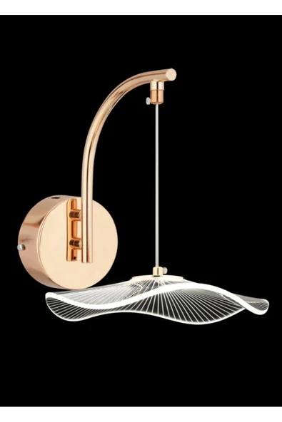 Fico Home Modern Tasarım Jellyfish Ledli Aplik Gold Sarı Duvar Apliği - 4